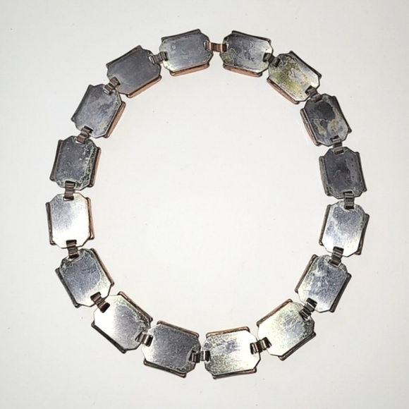 RENOIR COPPER MCM HEAVY SQUARE LINK CHOKER NECKLACE - Picture 7 of 10